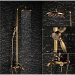 Gowe Laiton antique support mural pluie Set robinet de douche baignoire robinet mitigeur pour colonne de douche  B01D7DBAQO